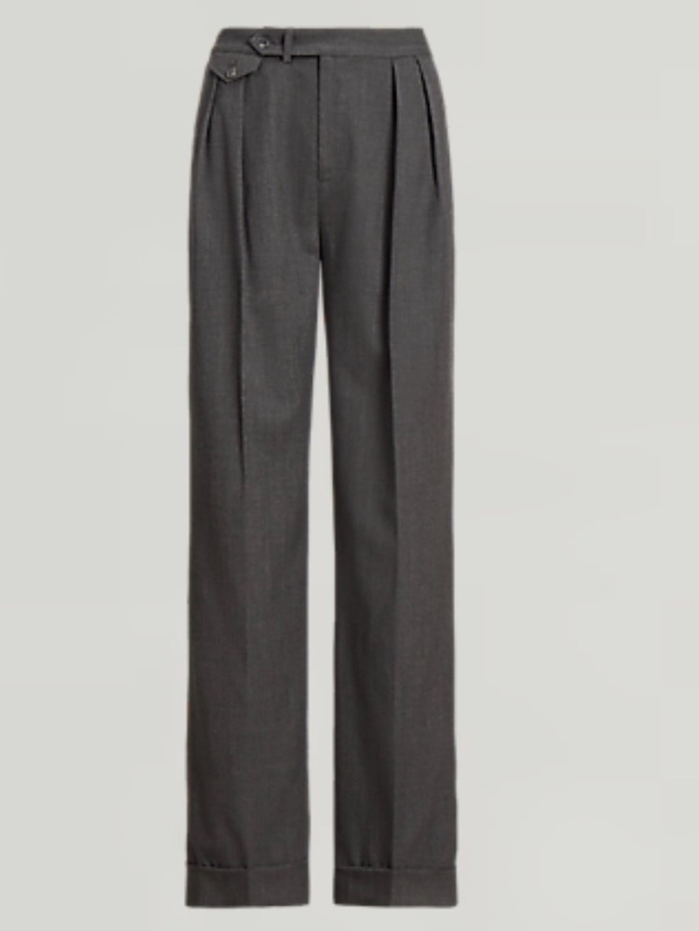 Lauren Ralph Lauren women’s Pleated Wool Twill Straight Pants
